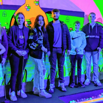 group posing for photo