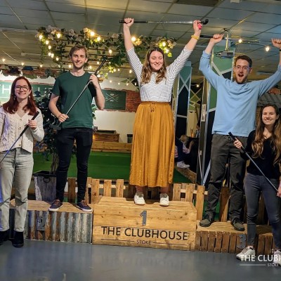 a group of people posing for the camera