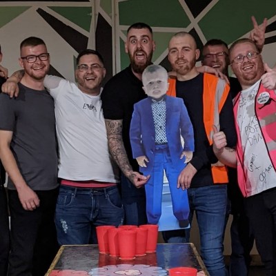 group posing for photo