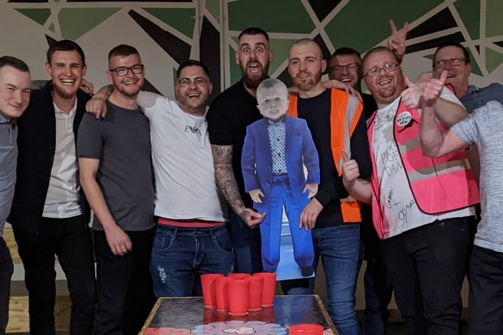 group posing for photo