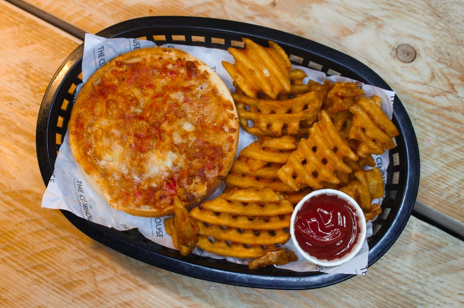 Kids Party Food Individual pizza and waffle fries