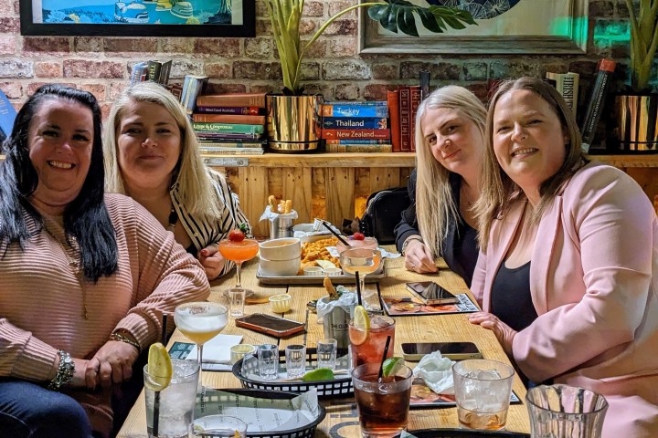 Hen Party enjoying Bottomless Cocktails at the Clubhouse stoke