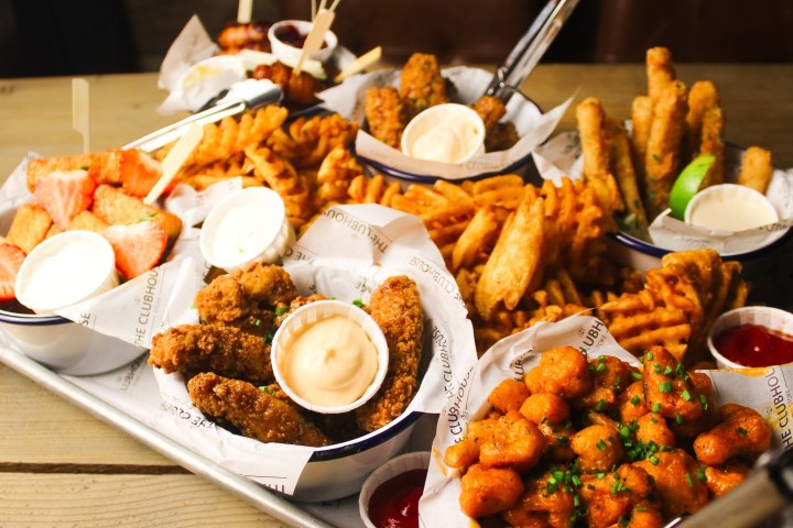 Clubhouse stoke bottomless brunch food